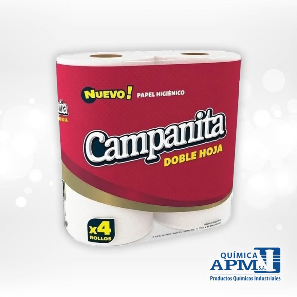 Campanita Papel Higienico Doble Hoja X4 U Química Apm