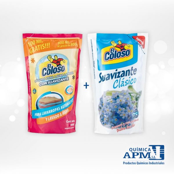 PROMO EL COLOSO JABON + SUAVIZANTE